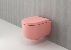 BOCCHI kompakt RIM-FREE konzolna ROZE MAT WC šolja + daska