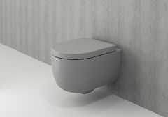 BOCCHI kompakt RIM-FREE konzolna SIVA MAT WC šolja + daska