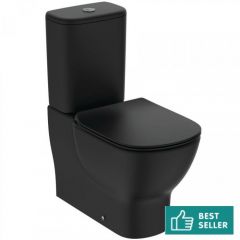 Ideal Standard TESI WC monoblok Aquablade BLACK + daska