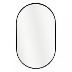 Ogledalo CONCEPT Oval crni ram 50x76 cm